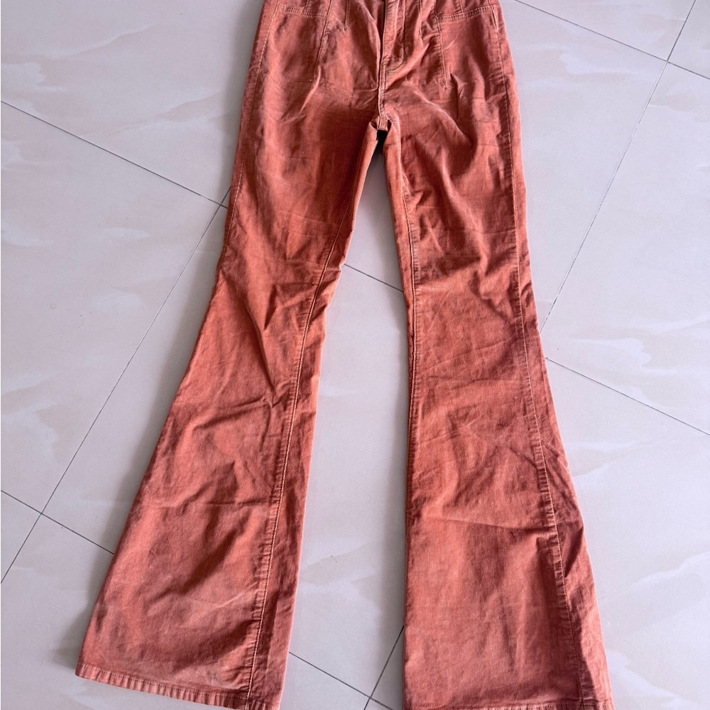 We The Free Burnt Orange Corduroy Pants - Picture 12 of 16